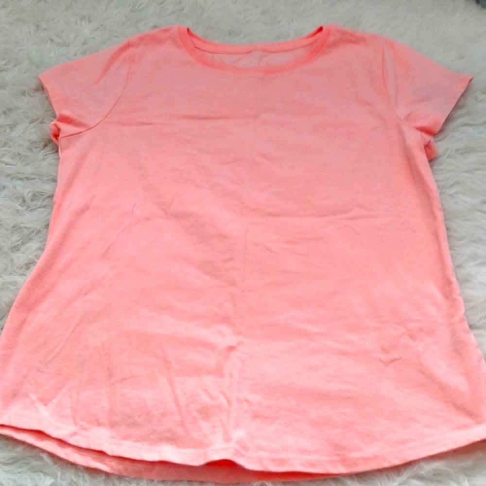 2 kids Wonder Nation tee's, size 10-12, pink and green